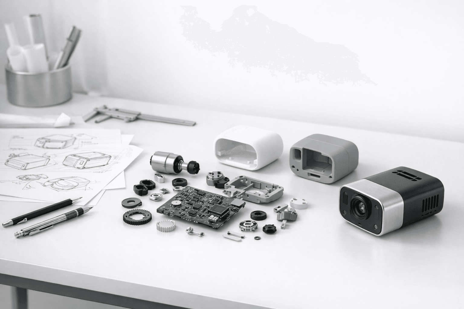 R&D 협업과 정부지원사업 연계를 상징하는 이미지